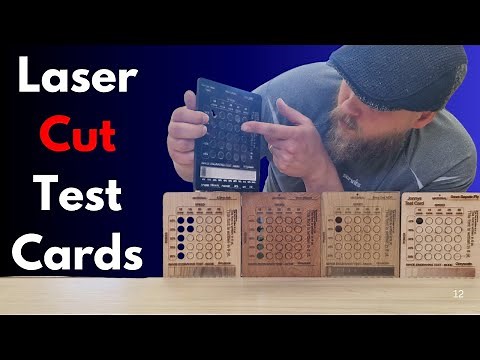 Create Your Own Laser Cut Test Card In Lightburn For Free: Lightburn Tutorial