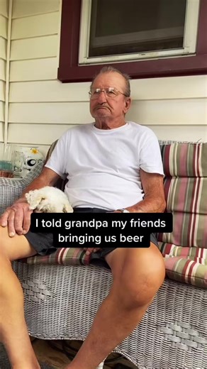 Gramps needs a beer #grandpa#beer#memories#lost#funny#trend#viral #GrandpaWisdom #LegacyMoments #GrandfatherLove #PapaChronicles #WiseGrandpa #GrandpaBond #VintageVibes #GrandpaJoy | Boomer and grandson