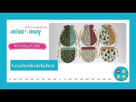 Nähanleitung Geschenksäckchen *mit kostenlosem Schnittplan*