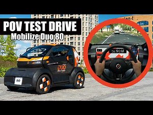 2025 Mobilize Duo 80 | POV Test Drive | The Citycar with Lamborghini doors!