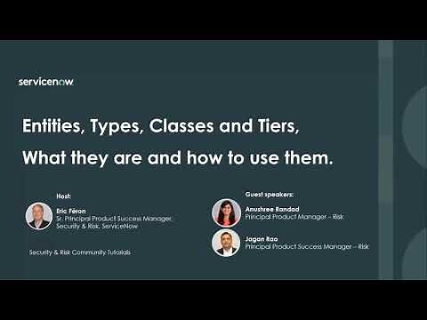 Entity Types, Classes and Tiers for GRC: What they are and how to use them.
