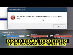 Solusi HDD Tidak Terdeteksi! Disk Unknown & Not Initialised di Windows 10/11 Tanpa Kehilangan Data