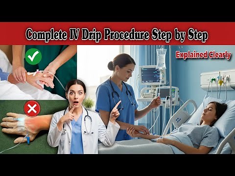 IV Drip Procedure Step by Step | IV Infusion Procedure