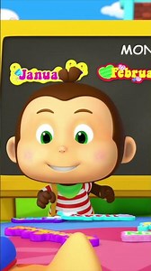 Months of the Year Rhyme for Preschool #MonthsOfTheYear #Cartoon #Shorts #Kids #Music