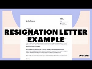 How to Write a Resignation Letter in 2026 Tips + FREE template #CVMaker
