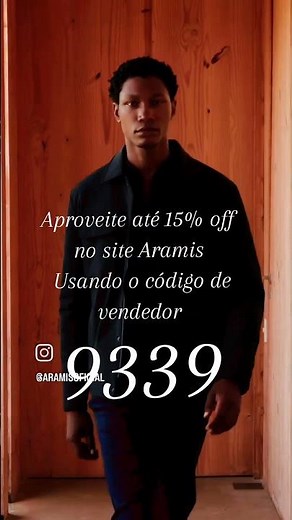 👔 ARAMIS💙 Peças que vestem bem de verdade🎟️ Use meu código: 9339✨ Até 15% OFF📲 www.aramis.com.br