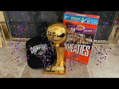 Lakers Championship Replica 12" Trophy Unboxing
