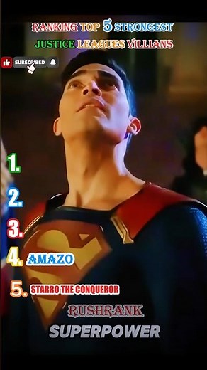 The 5 Strongest Justice League Villains Ranked! 😱 #shorts #ranking #justiceleague
