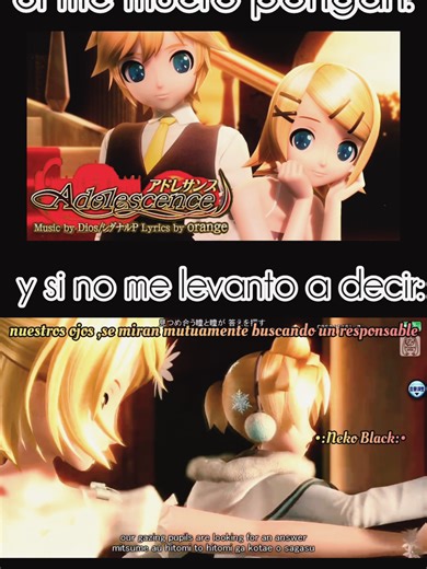 Adolescence - Rin y Len Kagamine 🧡💛 #parati #fyp #vocaloid #rinylenkagamine #adolescence