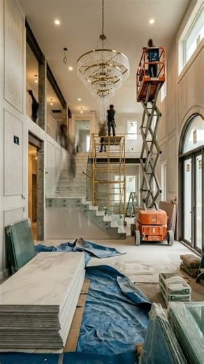 INSANE Mansion Entrance Transformation 🤯 | Empty Foyer to Grand Luxury Entrance Hall