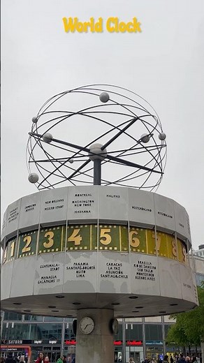 World Clock🕰️ , BERLIN, Germany 🇩🇪 #berlin #worldclock #alexanderplatz #travel #indianineurope