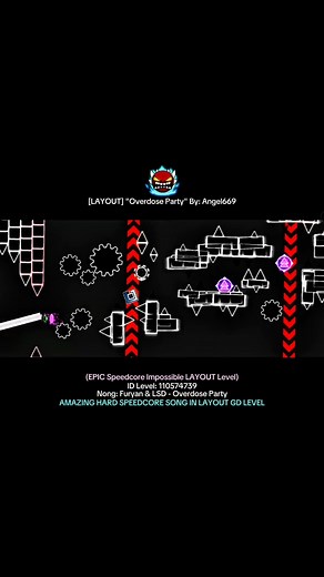 Difícil Layout con Deco y Hardcore en Geometry Dash