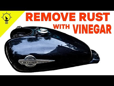 HOW TO CLEAN A MOTORCYCLE GAS TANK WITH VINEGAR | HONDA MAGNA VT250