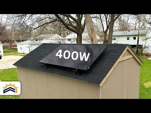 How To Mount A Large Panel On A Small Shed