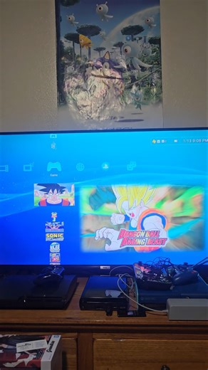 DRAGON BALL RAGING BLAST PS3 MENU SCREEN #shorts #gaming #anime