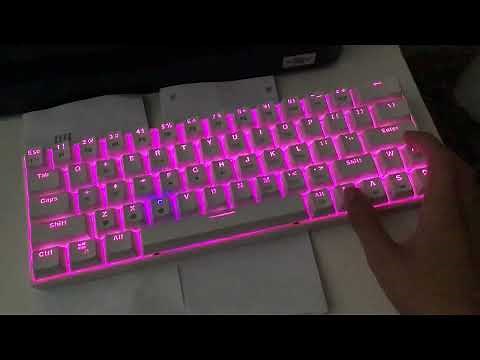 How to change colors on the dierya dk63 keyboard