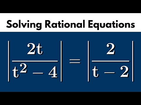 PreCalculus | Solving rational equations.