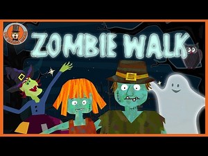 Zombie Walk | Halloween Song for Kids | The Singing Walrus - Videos For Kids