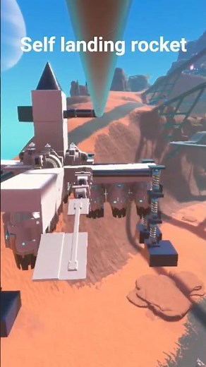 simple self landing rocket in trailmakers