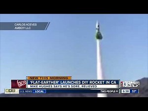 Flat-earther launches homemade rocket