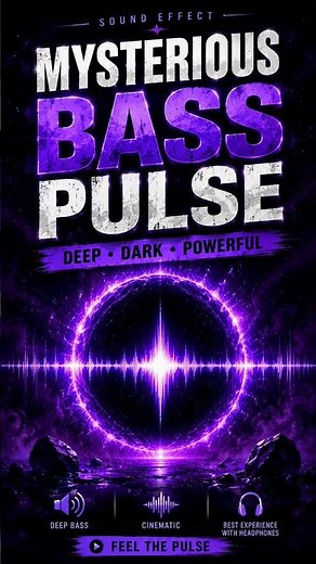 🌌 Mysterious Bass Pulse – Dark Cinematic Sound Effect