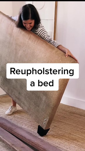 Bed Upholstery Tutorial: Upcycle Your Furniture with Boucle Fabric