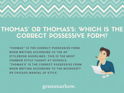 Thomas' Or Thomas's? Here's The Possessive Form (Helpful Examples)