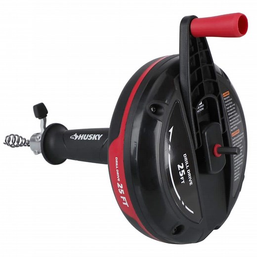 Reviews for Husky 25 ft. Power Drum Drain Snake Drill-Operated Auger for Sink, Tub and Shower Clogs | Pg 1 - The Home Depot