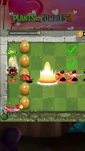 Pvz 2 - Plants Vs Zombies 2 - Pea Vine Plant & Other Plants Vs 50 Ice Weasel Zombies#shorts #pvz2