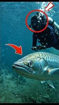 Why Divers Fear the Great Barracuda 😱 #oceanlife #barracuda #seatactics
