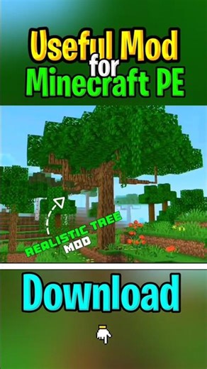 REALISTIC Mod for Minecraft PE 1.21 #minecraft #shorts