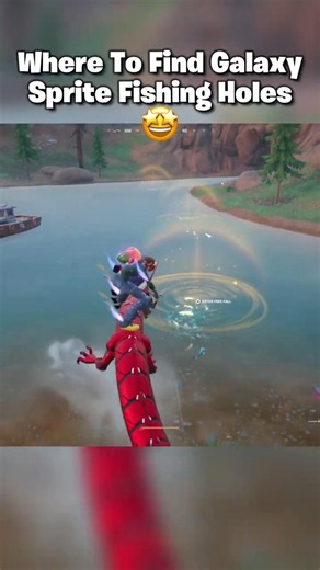 ALL GALAXY SPRITE FISHING HOLES SPAWN LOCATION IN FORTNITE🤩 #shorts