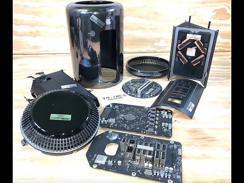 How to Take Apart Mac Pro Tower A1481 - Full Disassembly Mac Pro Tower A1481 Tear Down HD 1080p