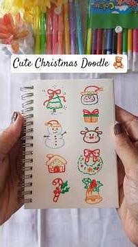 Cute Christmas Doodle 🧸❄️ |#christmas #christmasdrawing #doodleart