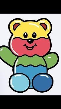 How to Draw a Cute Gummy Bear - Easy Drawing Tutorial