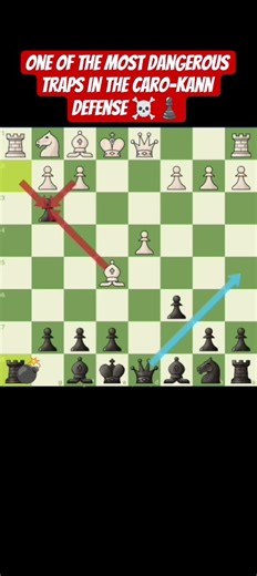 One of the Most Dangerous Traps in the Caro-Kann Defense ☠️♟️