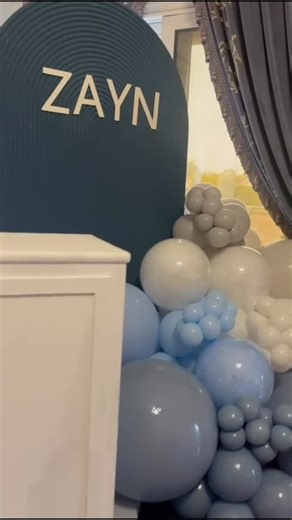 Rahma Asaad - Event Planner on Instagram: "A dreamy baby setup in shades of blue for Zayn 💙 📞 Book your magical moment: 01155621927 - or DM us for more details"