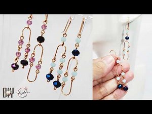 Earrings making at home easy | Simple jewelry guide for beginner 1130