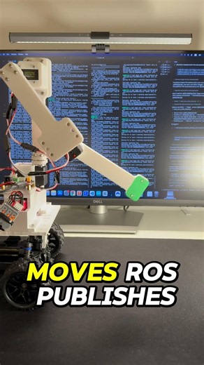 Mirroring my Robot with ROS #ros2 #robot #robotics #maker #engineering #raspberrypi #3dprinting