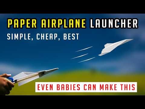 How to make a Paper Airplane Launcher Easy