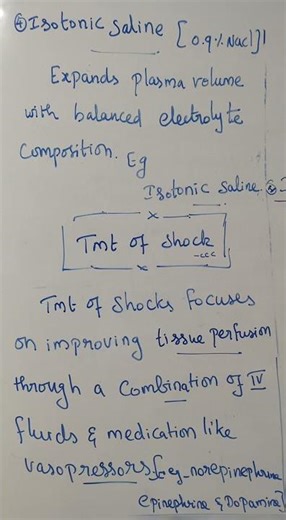 Plasma Expanders & Treatment of Shock - Nursing Notes