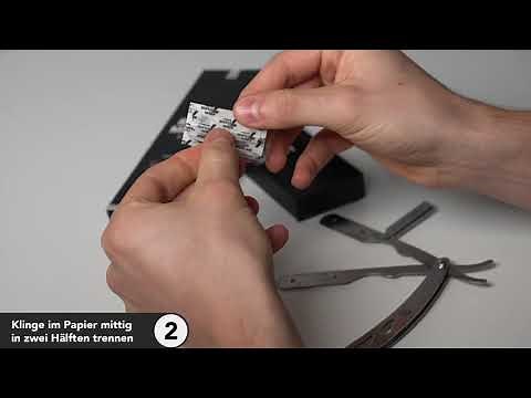 Anthony Brown Rasiermesser - Anleitung zur Klingeneinlage