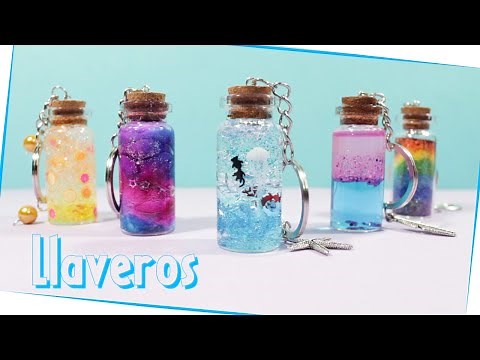 Llaveros con Frascos Paso a Paso / Mini Bottle Keychain DIY/ Souvenir Idea / Bottle Charm DIY