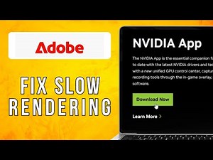 How To Fix Adobe Media Encoder Slow Rendering (Make Faster) (2025) Easy Tutorial