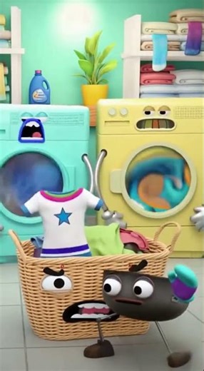 When Your Laundry Has a FULL BREAKDOWN 😭🔥 | Funny Laundry Animation #funny #memes #funnyshorts