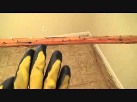 The easiest way to remove old carpet tack strip!