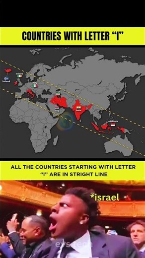 All Countries Starting with “I” Are in a Straight Line! 😳🌍