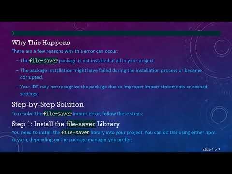 Resolving the Module not found: Can't resolve 'file-saver' Error in React JS