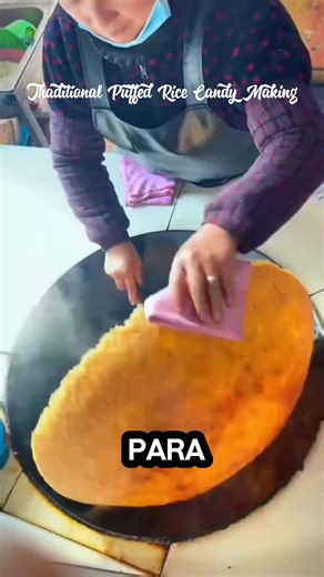 118K views · 391 reactions | This traditional puffed rice candy is made using hot sugar syrup mixed with crispy rice. Simple ingredients, but the process and taste are truly satisfying to watch and eat!  #PuffedRiceCandy #TraditionalFood #StreetFood #SatisfyingProcess #AsianSnacks #FoodMaking #ViralFood #everyoneシ゚ #foodie | Obera Vlog | Facebook