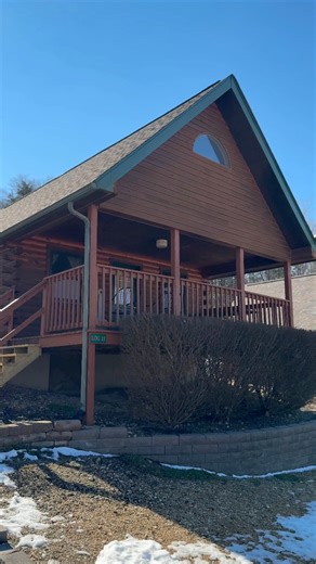 Cozy cabins. Peaceful views. The perfect little getaway. Come stay with us at Bass River Resort. #riverlife #CozyCabin #resort #logcabin #bassriverresort | Bass' River Resort